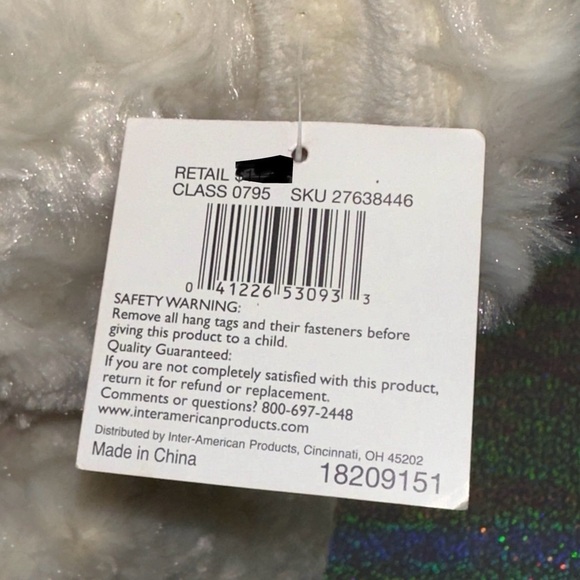 Holiday Home Cream Teddy Bear Plush Wavy Fur Red Bow Toy Network 2009 w/ Tag - Picture 14 of 14